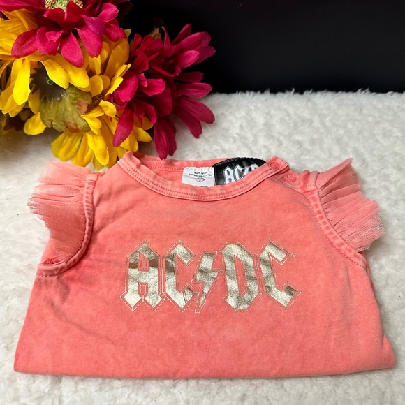 Rock Group, AC⚡️DC Girls 0-3M Onesie - Picture 4 of 6